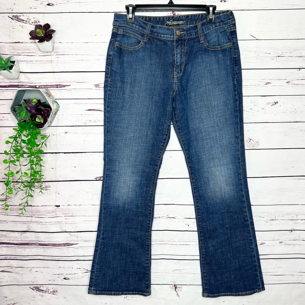 Old Navy The Dreamer Boot Cut Denim Jeans Size 10 with 30 inch Inseam
